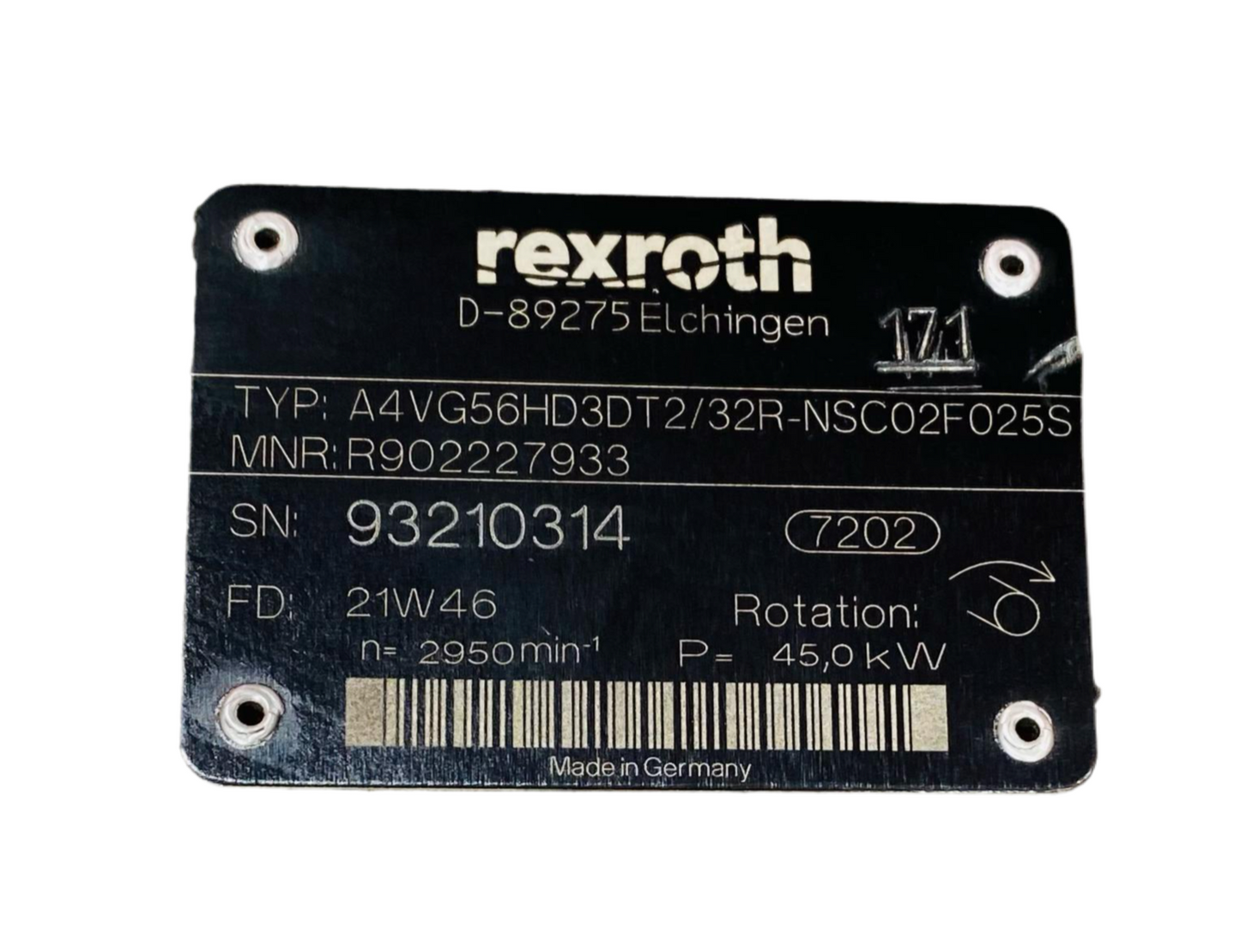 NEW Rexroth Pump A4VG56