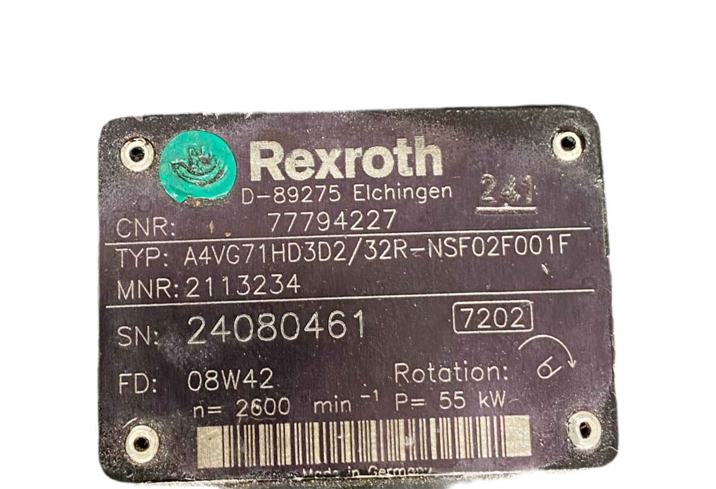 Rexroth Pump A4VG71