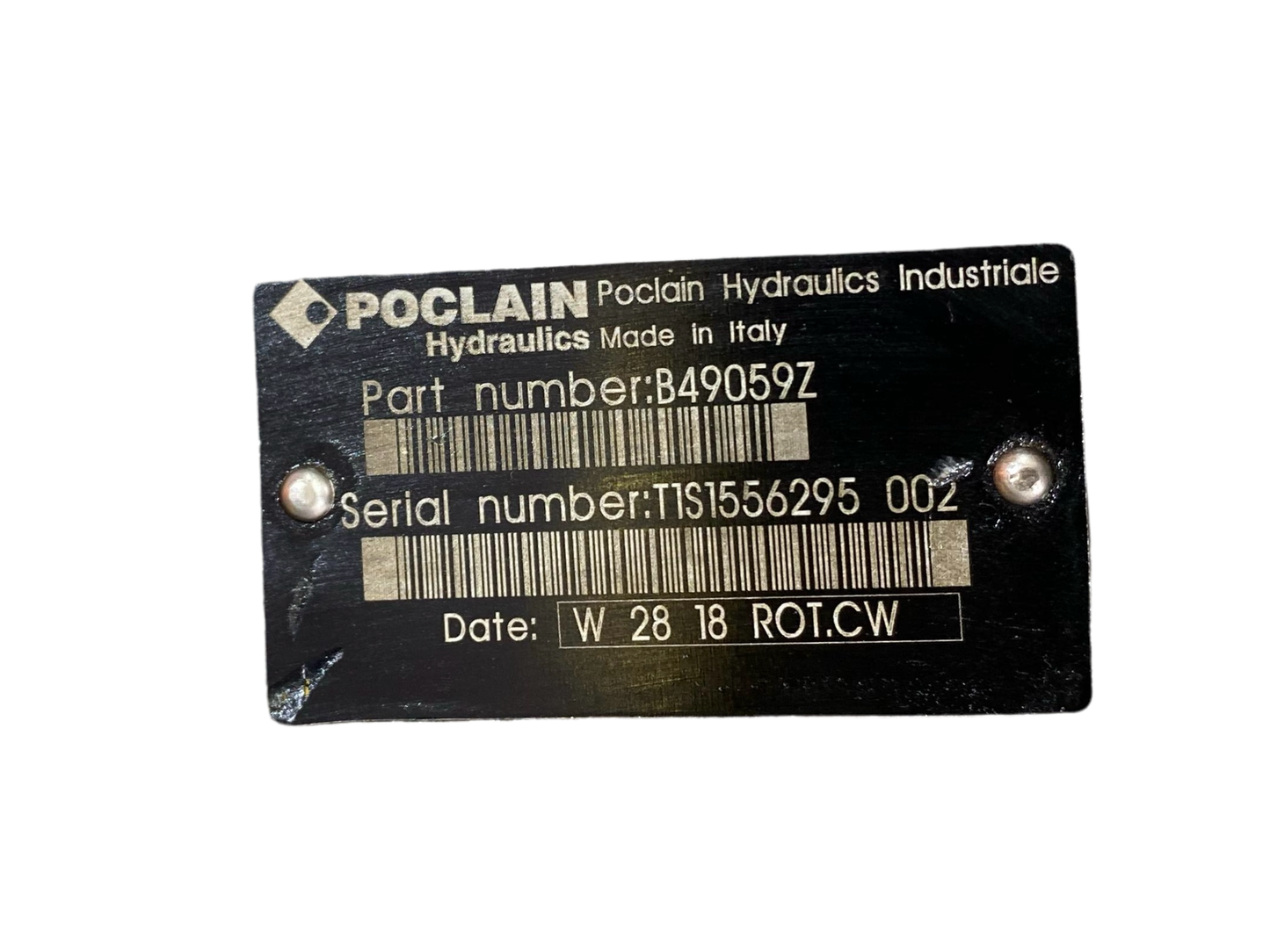 Poclain Pump B49059Z