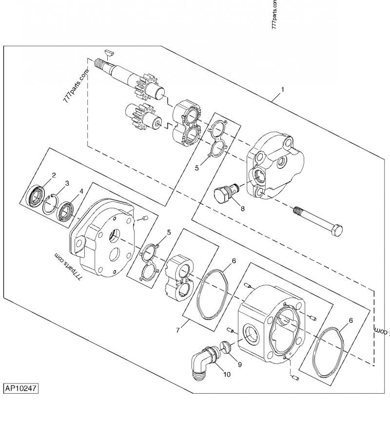 NEW John Deere Blower Hydraulic Motor 8cc AA68234