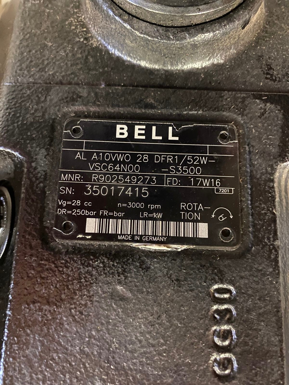 NEW Rexroth A10VWO28 DFR1/52W-VSC64N00 (Bell)