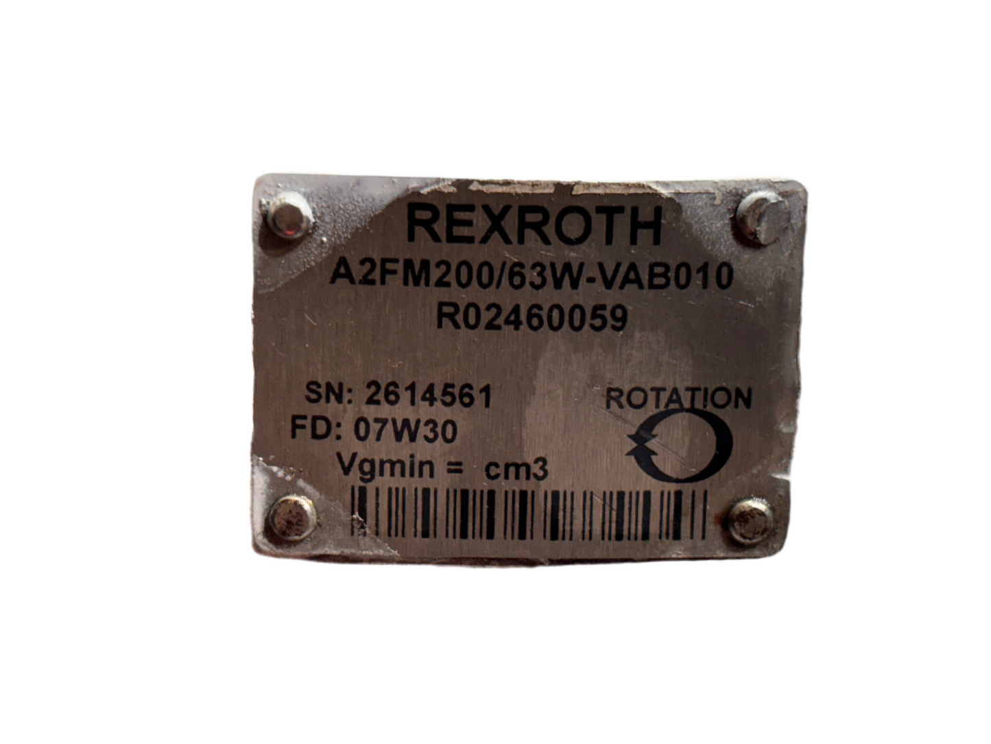 Rexroth Motor A2FM200/63W-VAB010