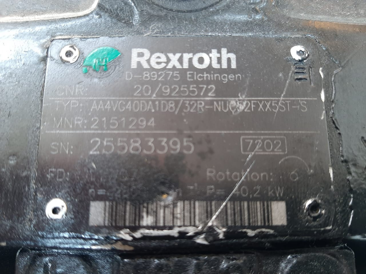 Rexroth Pump A4VG40