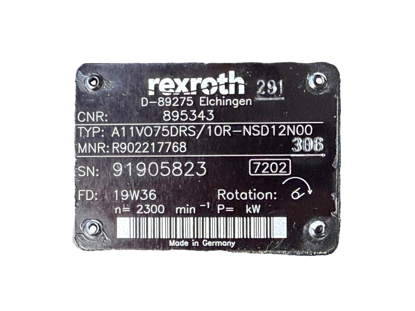 NEW Rexroth Pump A11V075